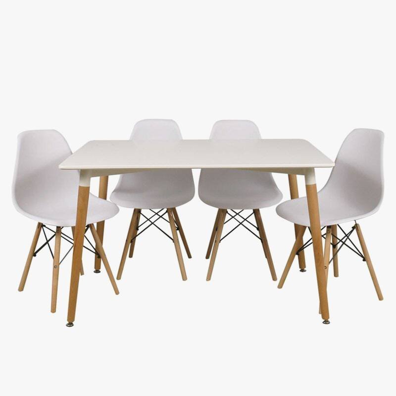 Mesa Rectangular Blanca 120x80x75cm Eames