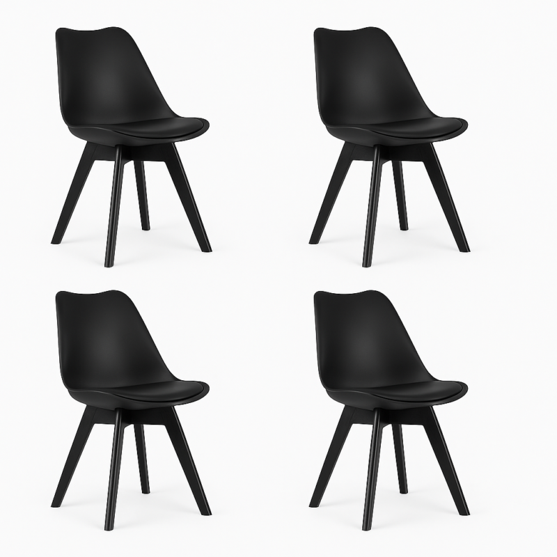 Silla tulip black x 4