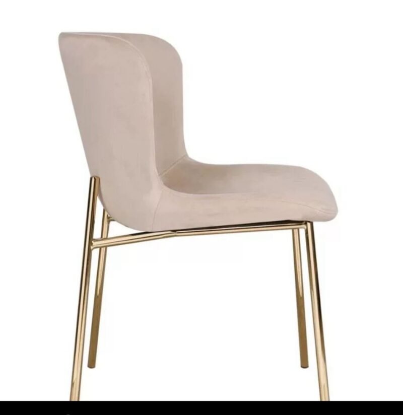 Sillas Tess beige patas doradas x 4 - Imagen 3