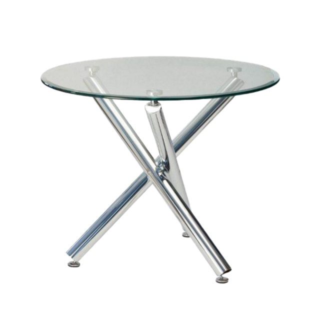 Mesa turin cromo 100 cm