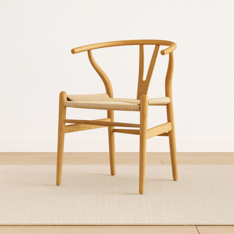 Silla Whisbone natural x 2