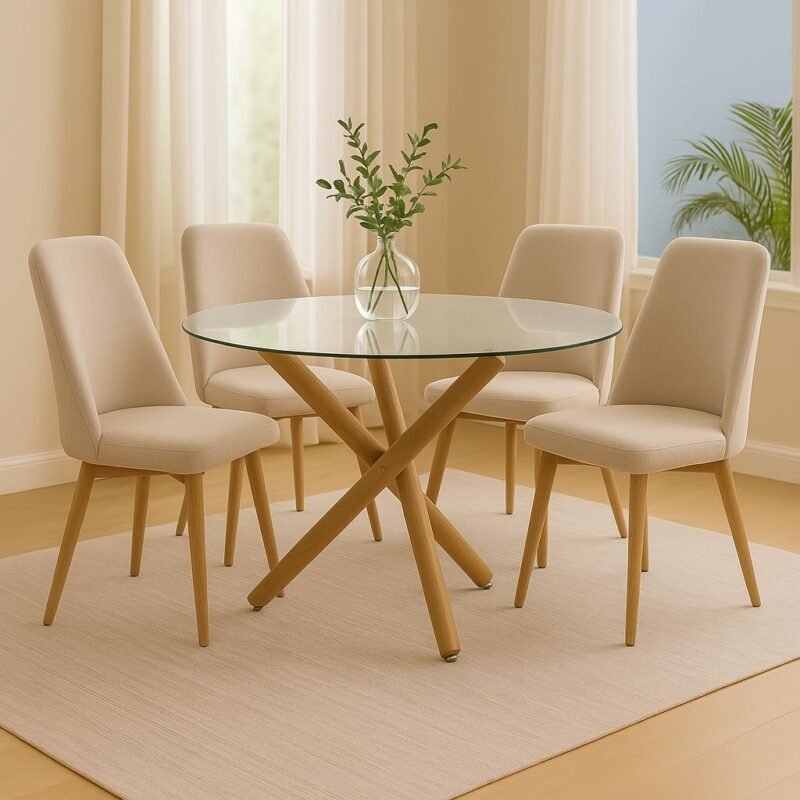Mesa turin simil madera 100 cm