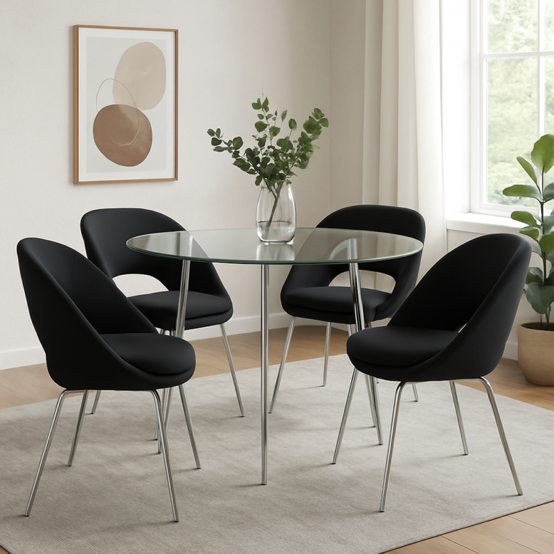 Silla O.R.B. negras x 4 - Imagen 2