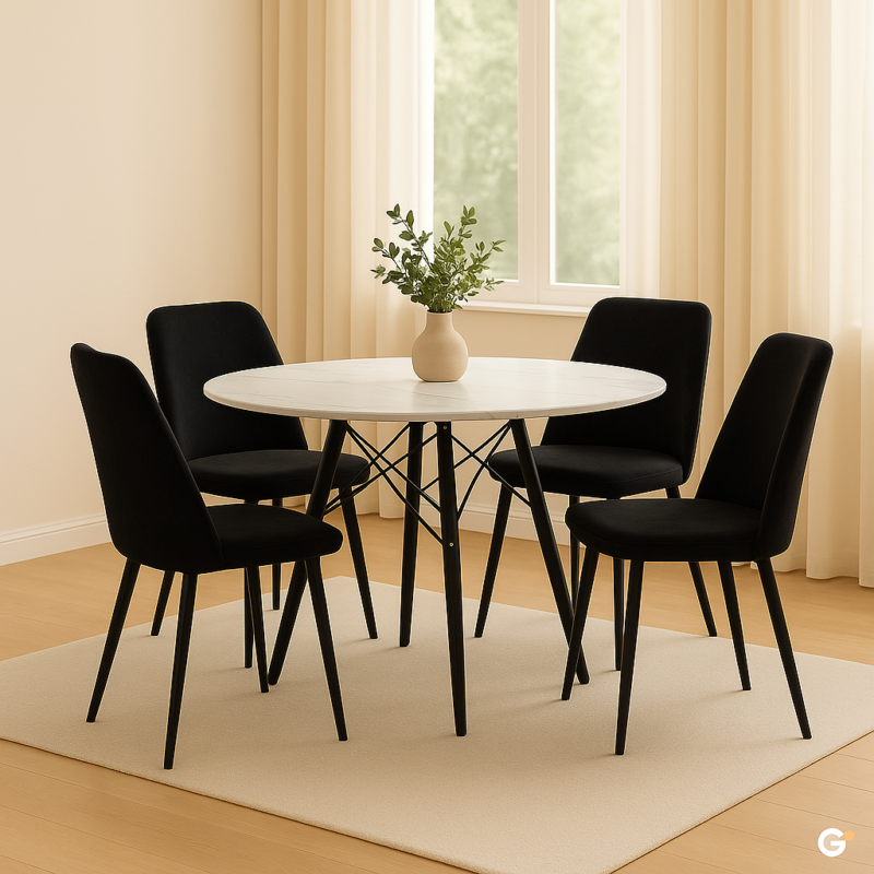 Mesa eames simil marmol 100cm