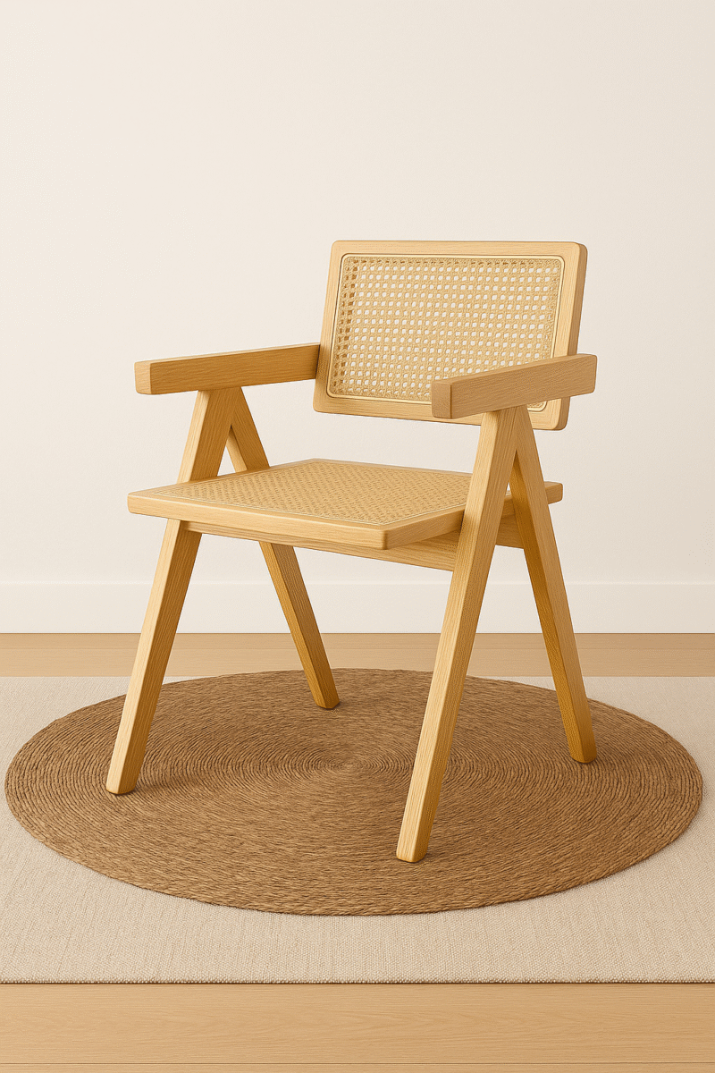Silla Jeanneret de madera haya x 2
