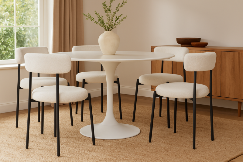 Pack de 4 sillas natural boucle - Imagen 2
