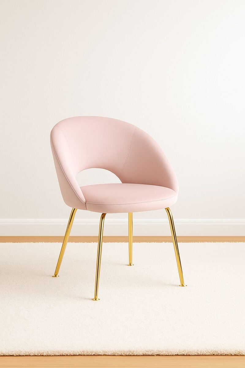 Silla ORB Rosa gold pana importada x 4