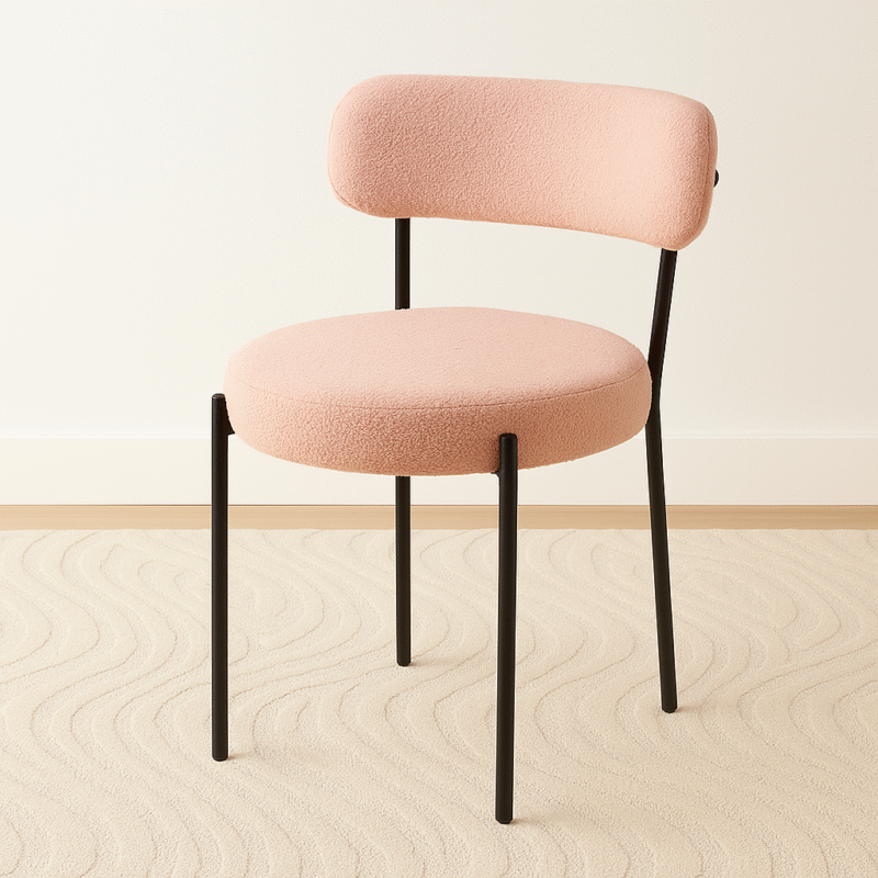 Silla lisboa boucle rosa