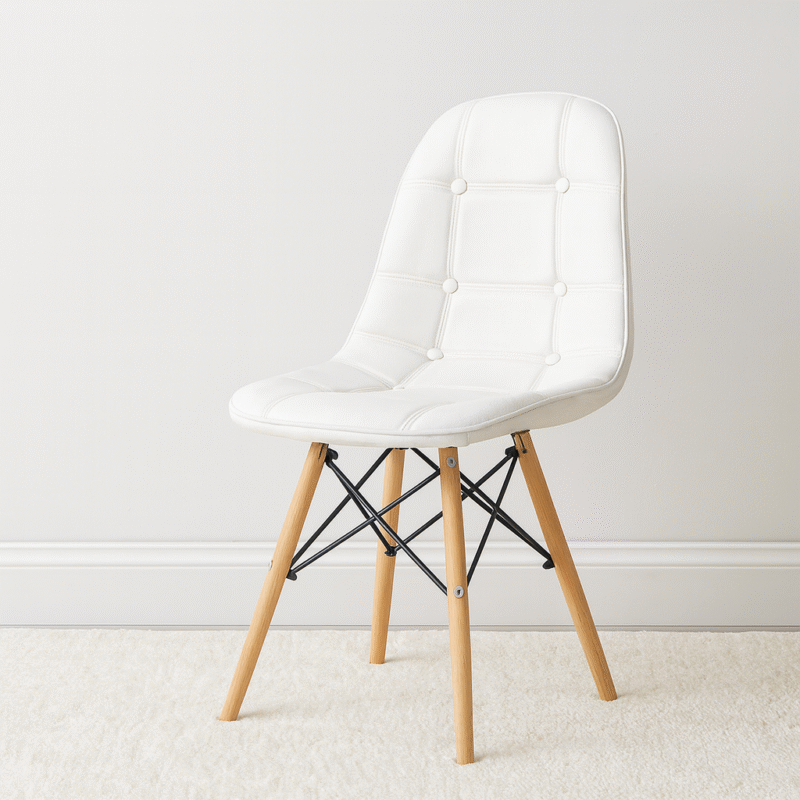 Silla eames capitone eco cuero
