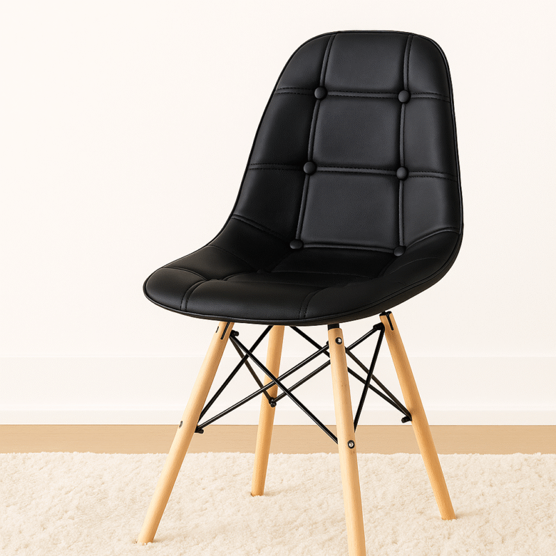 Silla eames capitone eco cuero