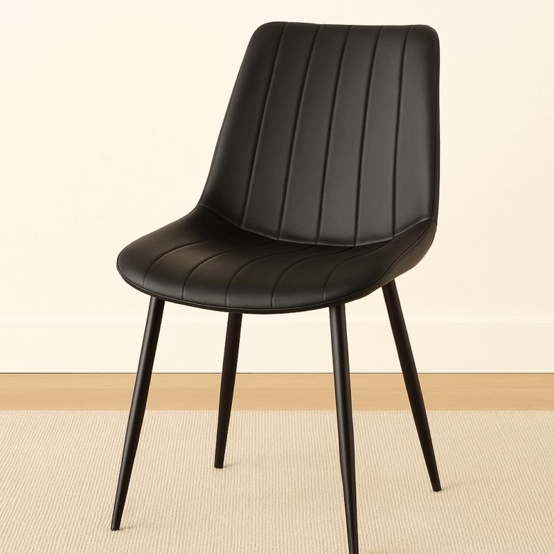 Silla Bulga eco cuero negro
