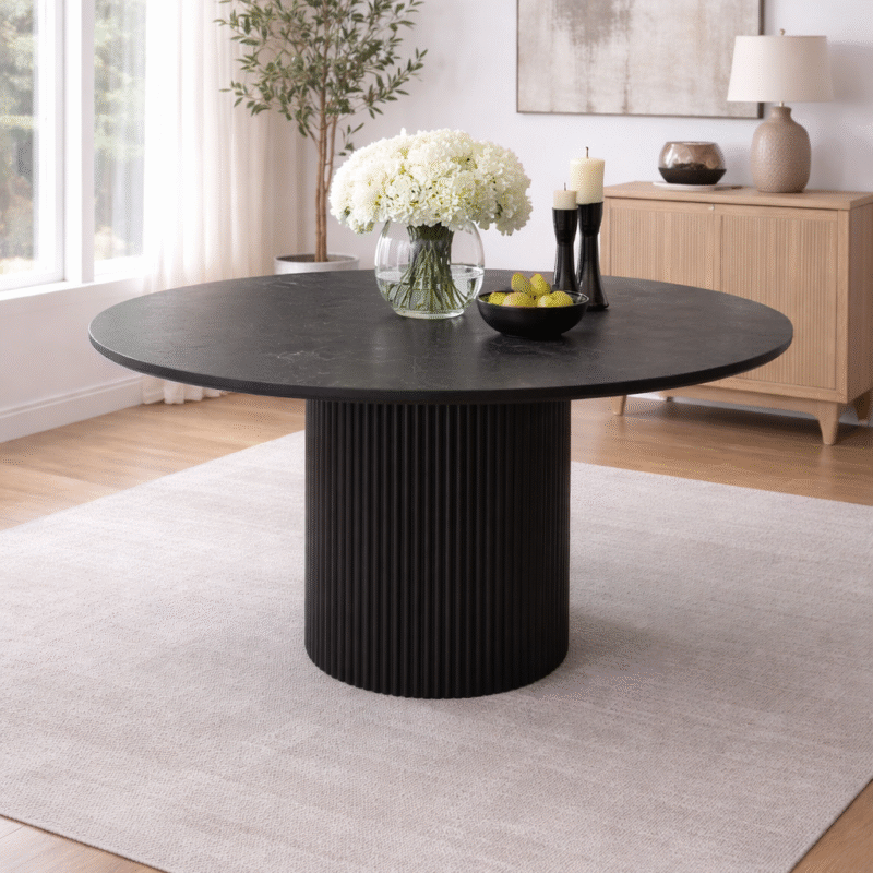 Mesa nova 120cm simil marmol terrazo