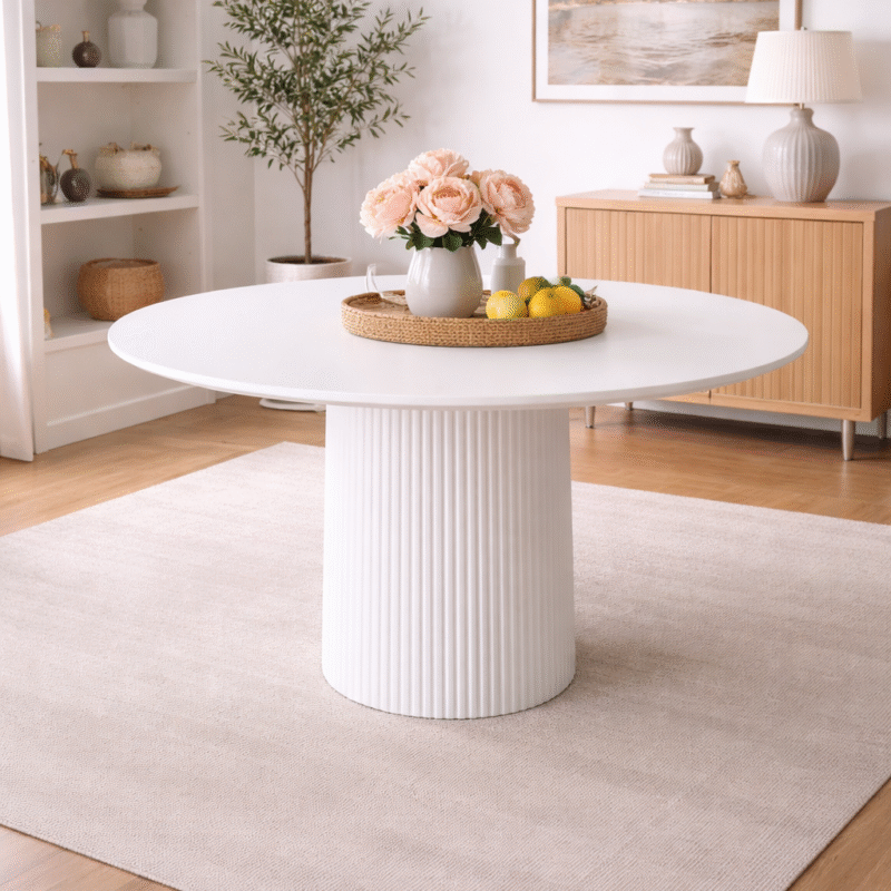 Mesa nova 120cm simil marmol terrazo