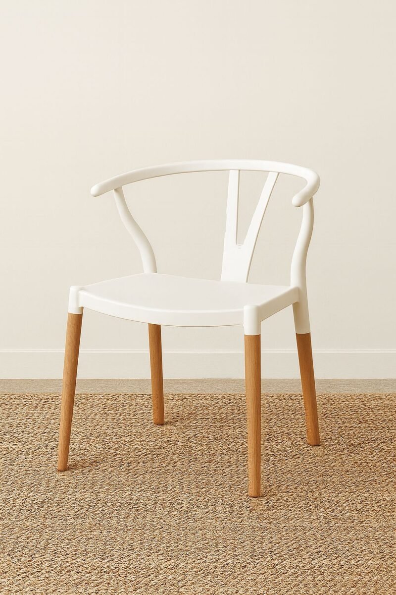 Silla Whisbone blanca