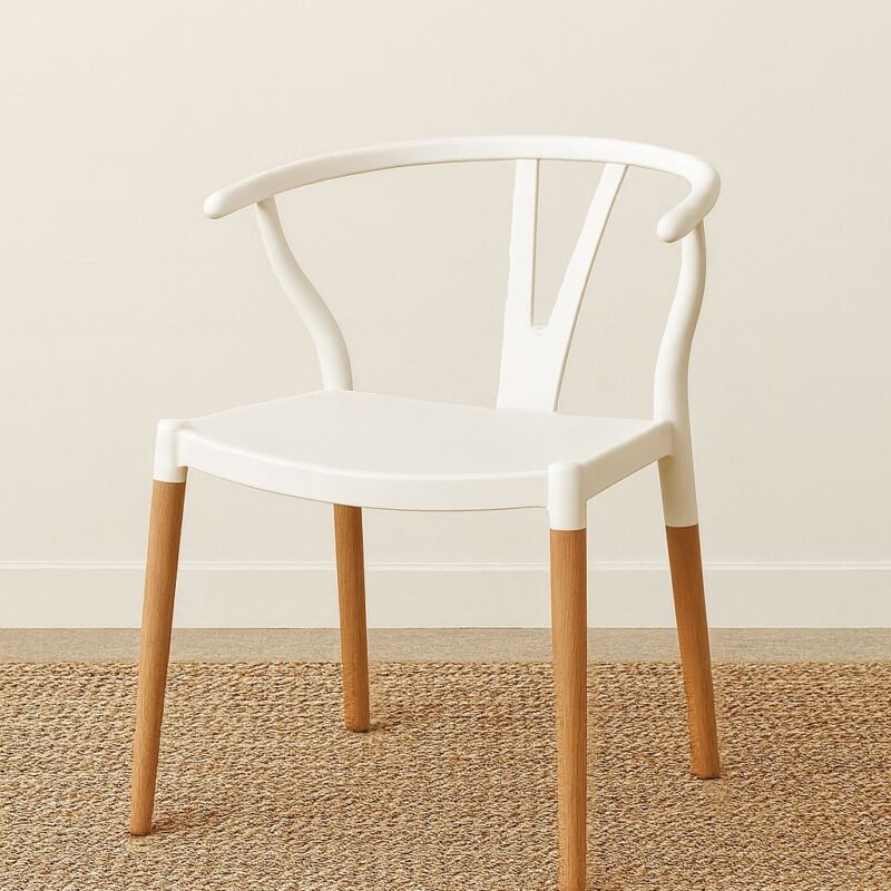Silla Whisbone blanca