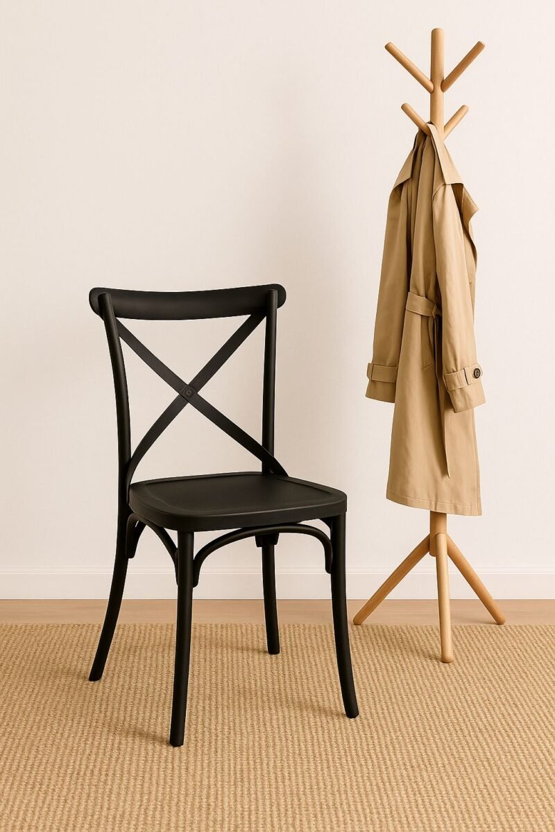Silla cross prolipopileno negro