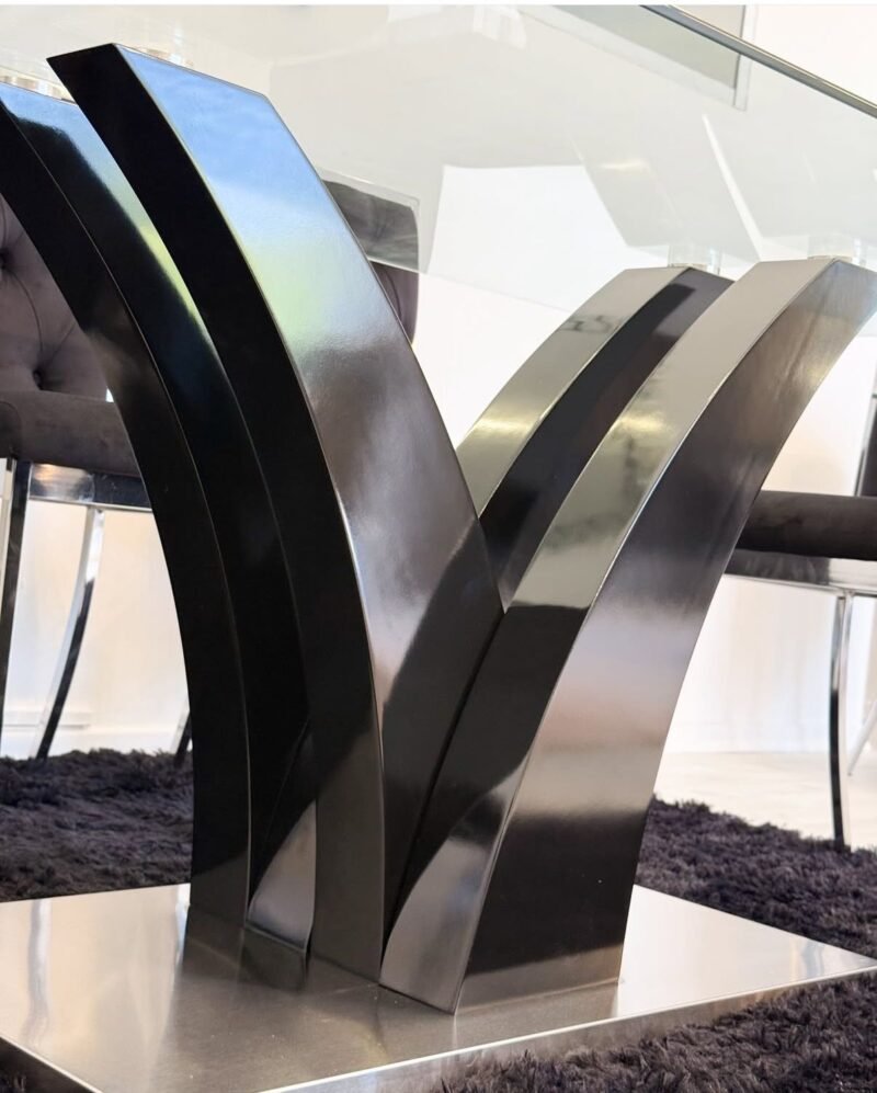 Mesa stilish negra 180x90 - Imagen 2