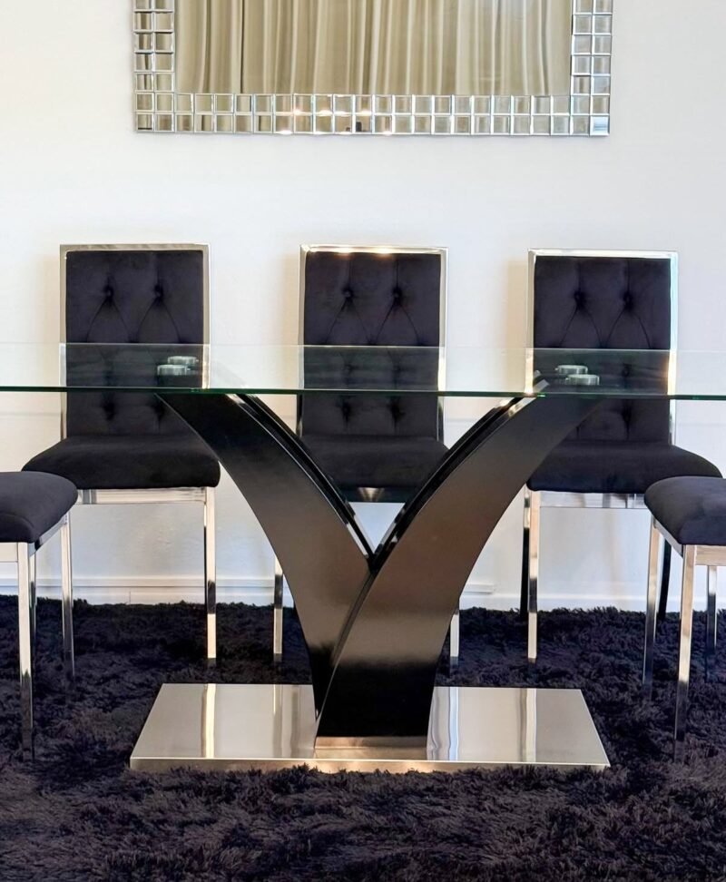 Mesa stilish negra 180x90 - Imagen 3
