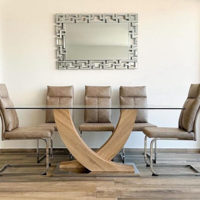 Mesa Zafiro 180x90 simil madera