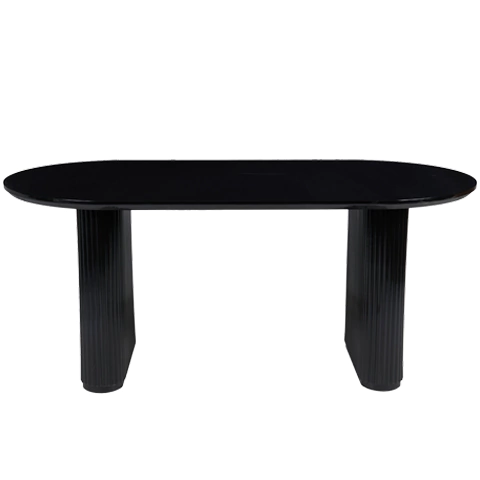 Mesa Manhattan negro brillante 160x90