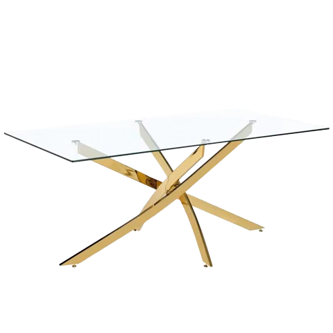 Mesa insignia 160x90 dorada