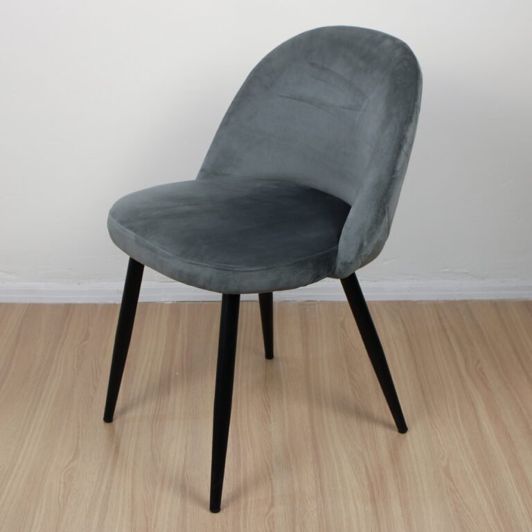 Silla thea gris  patas negras