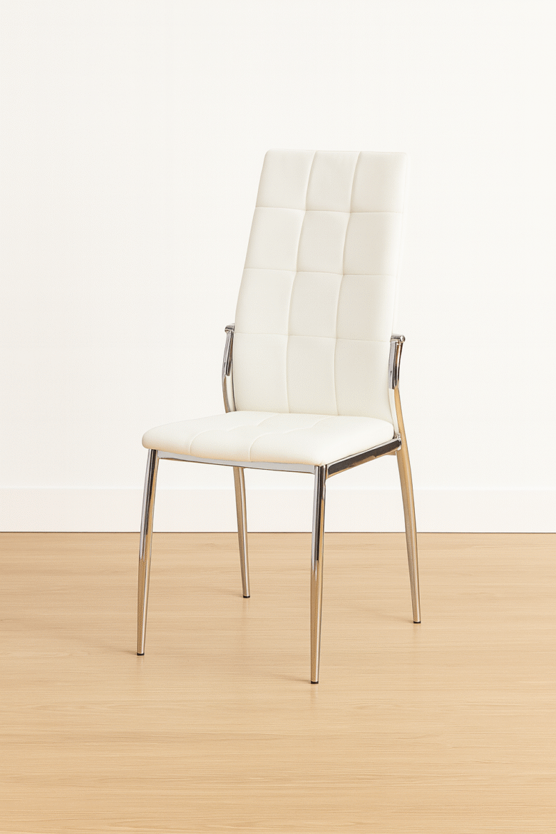 Silla Vieytes blanca eco cuero