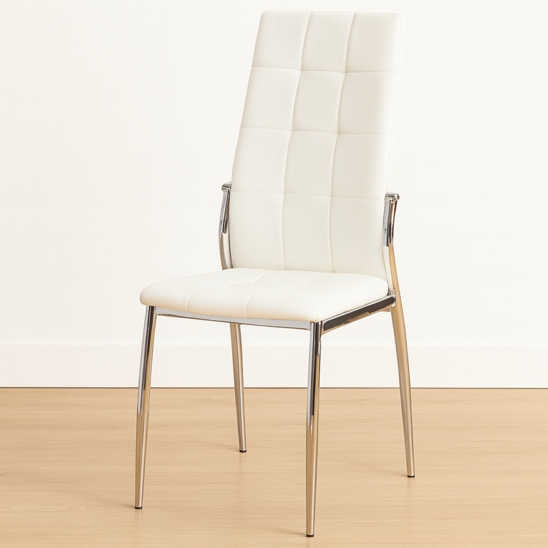 Silla Vieytes blanca eco cuero