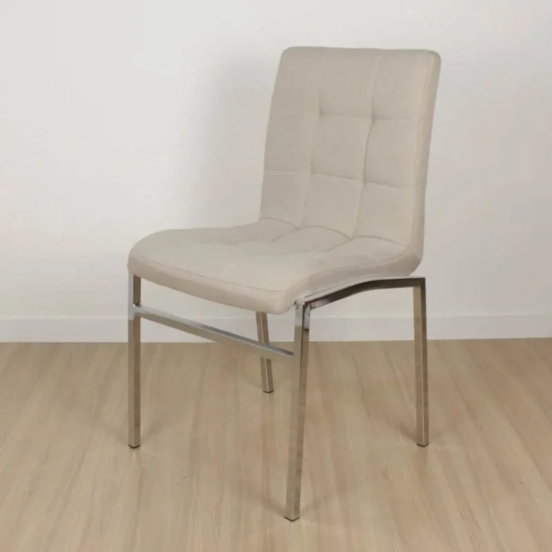 Silla beige lino