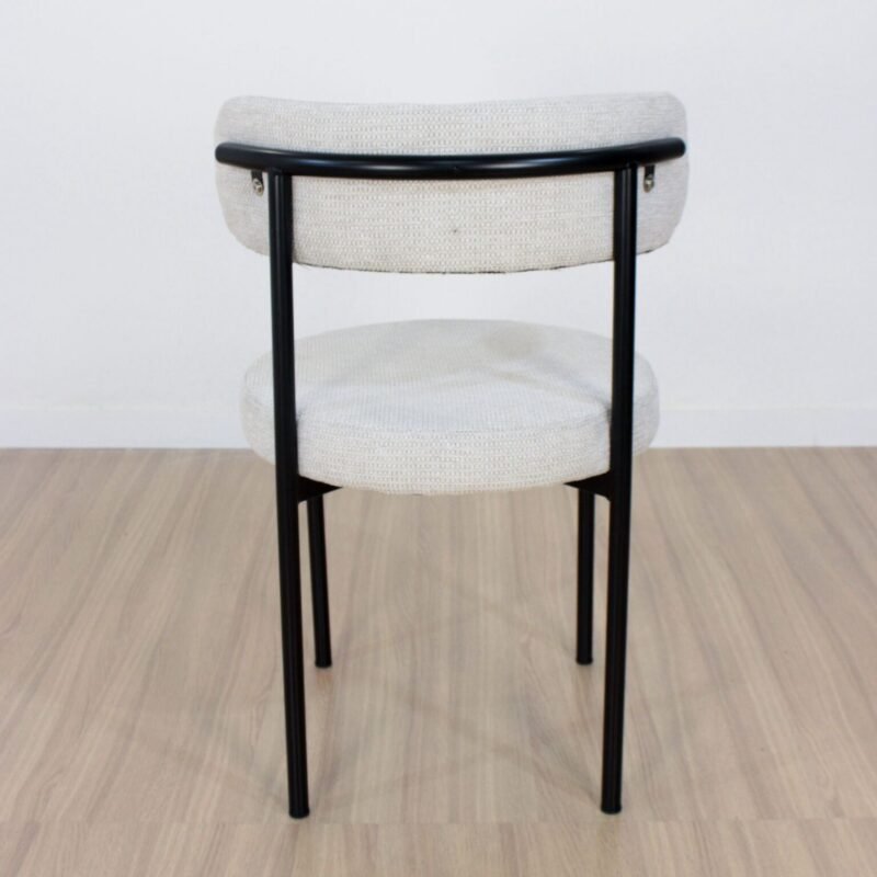 Silla Ambar Chenille off white - Imagen 4