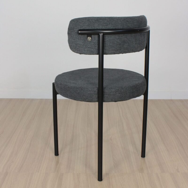 Silla Ambar Chenille gris oscuro - Imagen 3