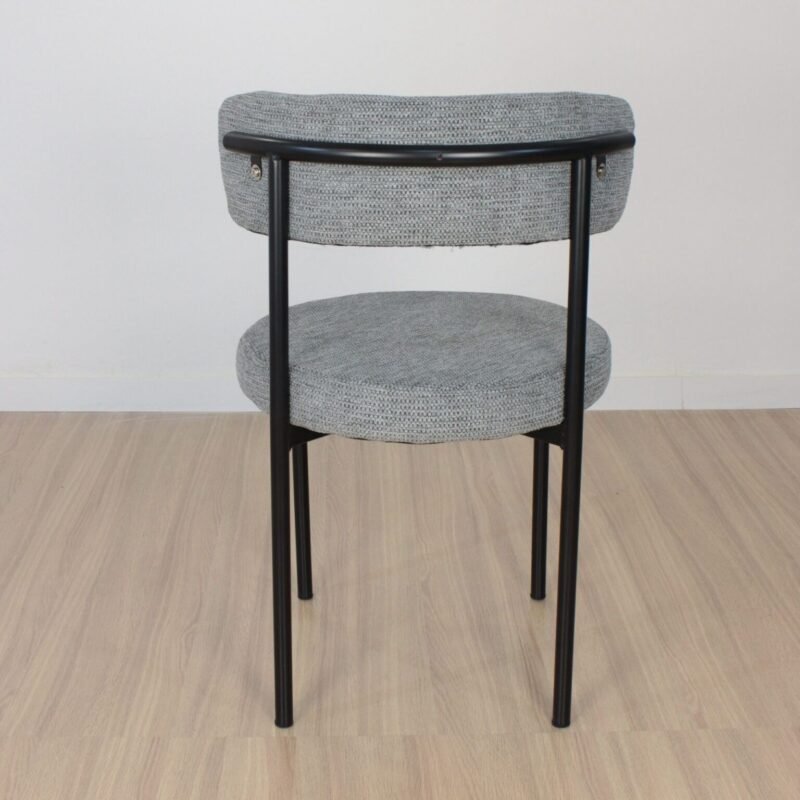 Silla Ambar Chenille gris claro - Imagen 2