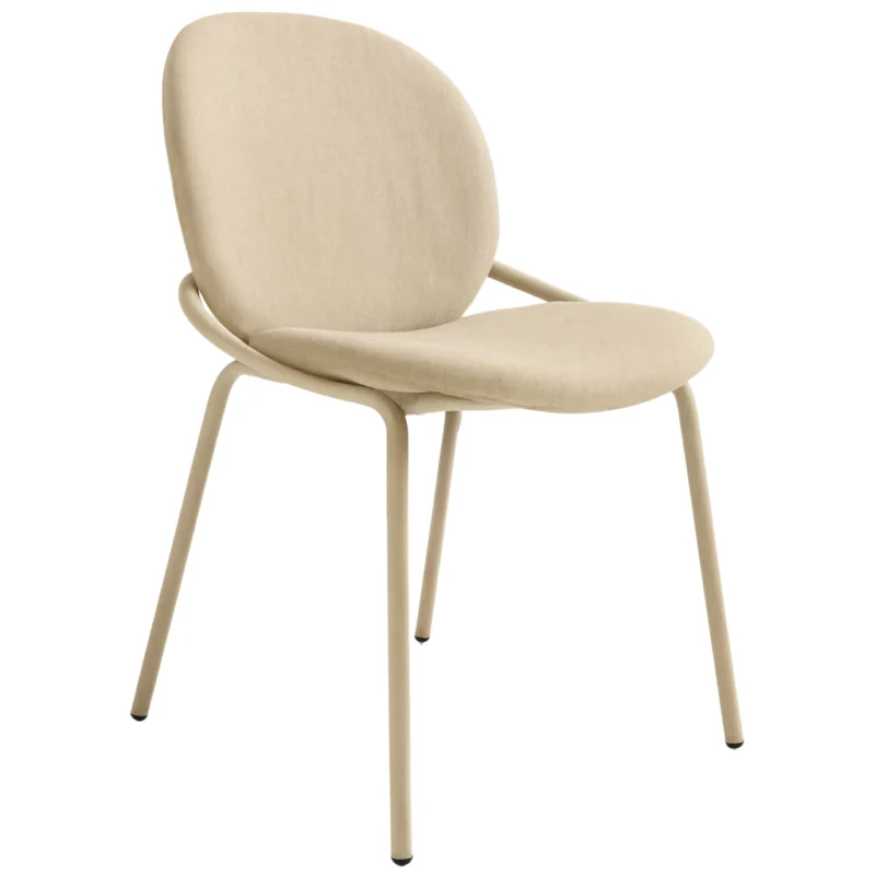 Silla monaco  Chenille Beige P/Hueso x 4