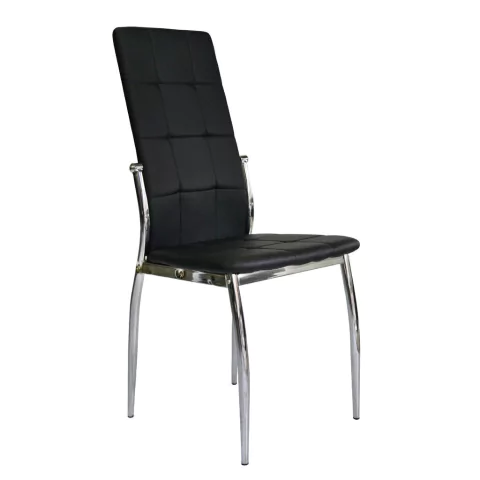 Silla Vieytes negro  eco cuero x 4