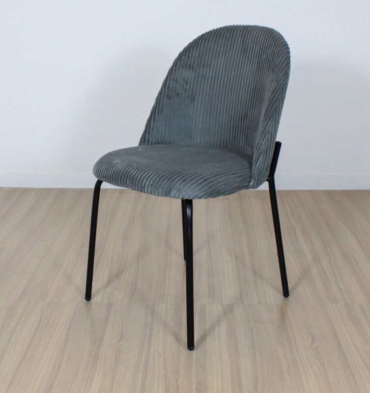 Silla Duna corderoy gris