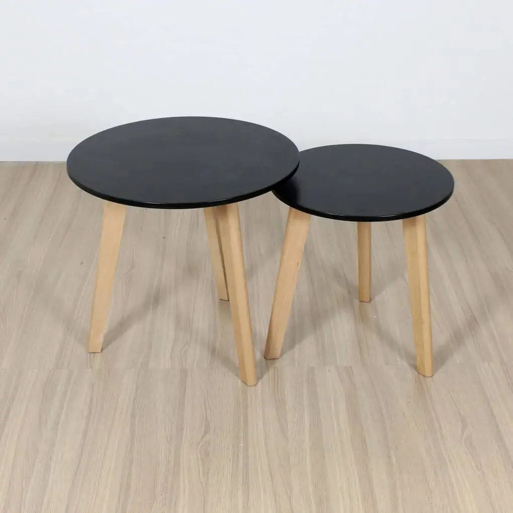 Mesa ratona doble eter negra