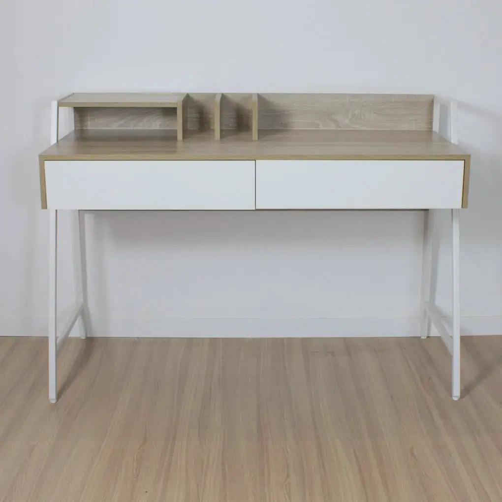 Escritorio Prisma blanco / madera