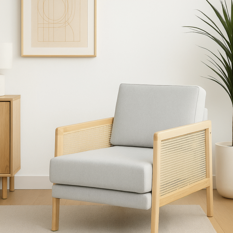 SILLON NORDICO DE MADERA INDIVIDUAL