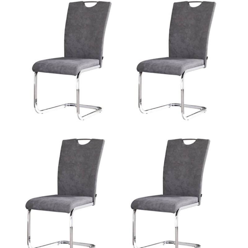 Silla calgary gris pana x 4
