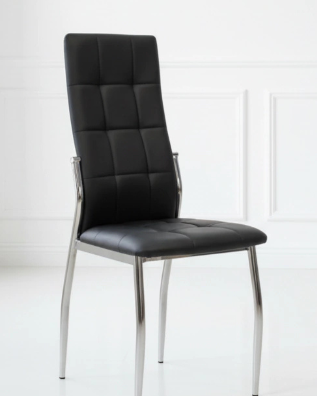 Silla new paris negro eco cuero 6 unid