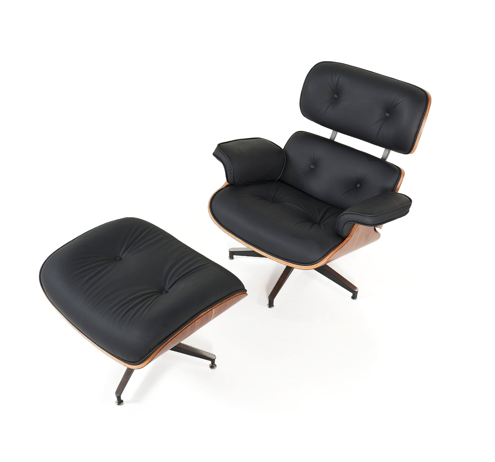 SILLON MILLER CON APOYA PIES NEGRO - Imagen 2