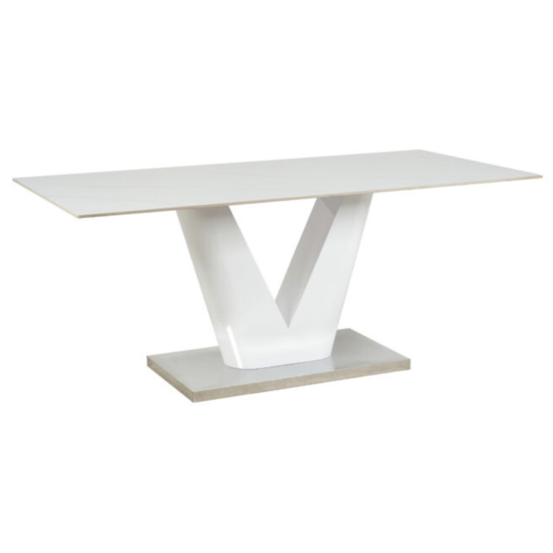 Mesa House neolith 200x100 blanca importada