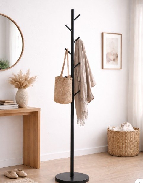 Perchero de Pie metalico Negro