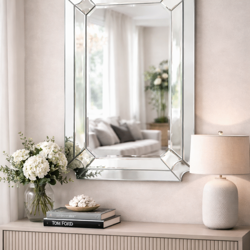 Espejo Decorativo Biselado Estilo Clásico