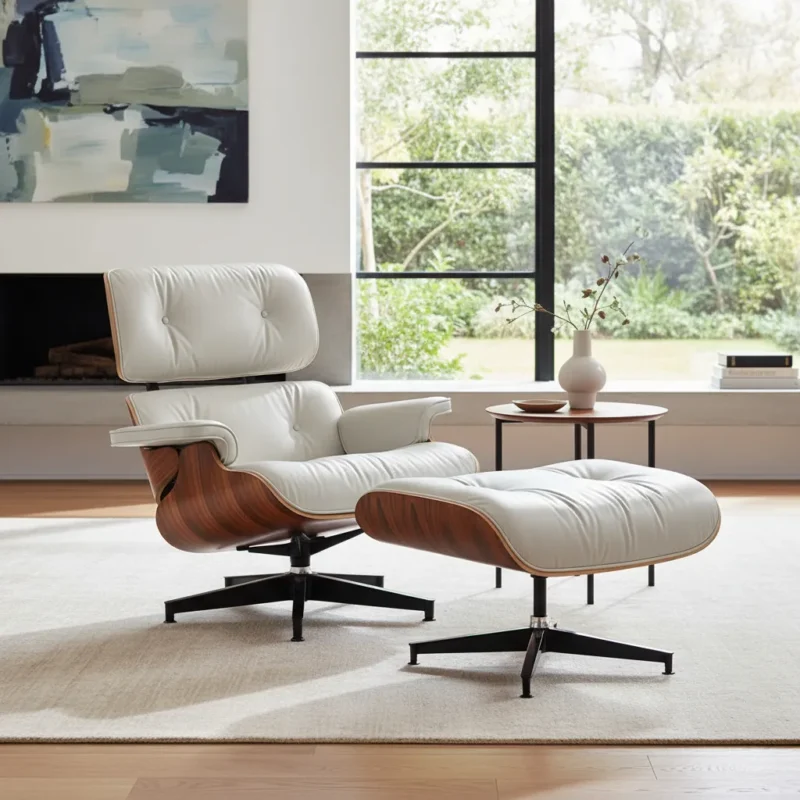 Sillón Miller Con Ottomano Vanguardista Living Comedor