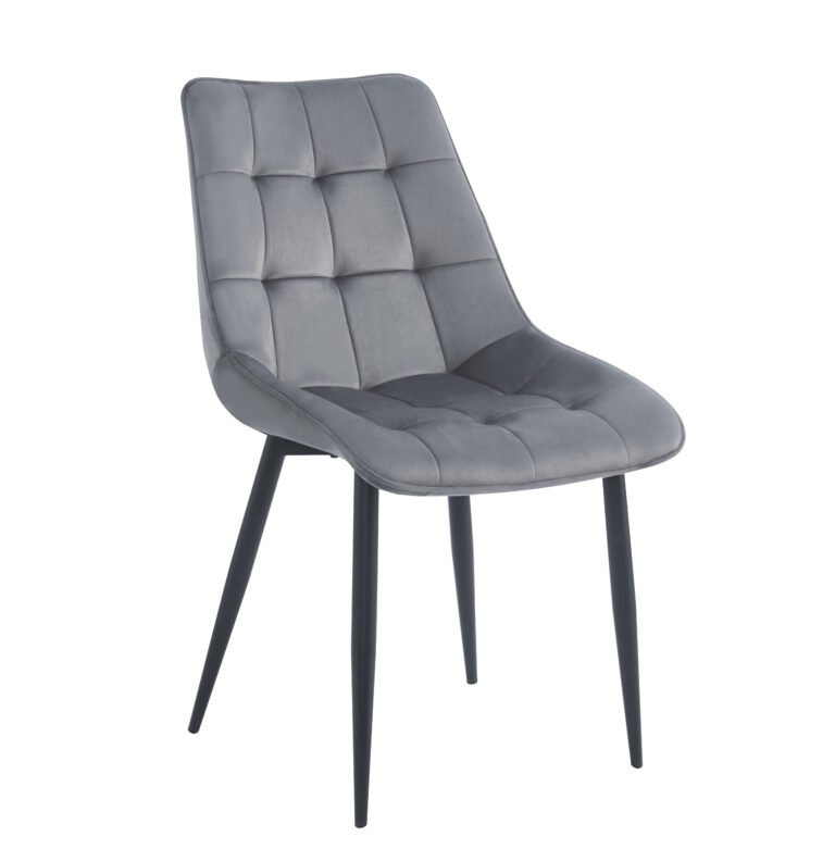 Silla Milano velvet gris