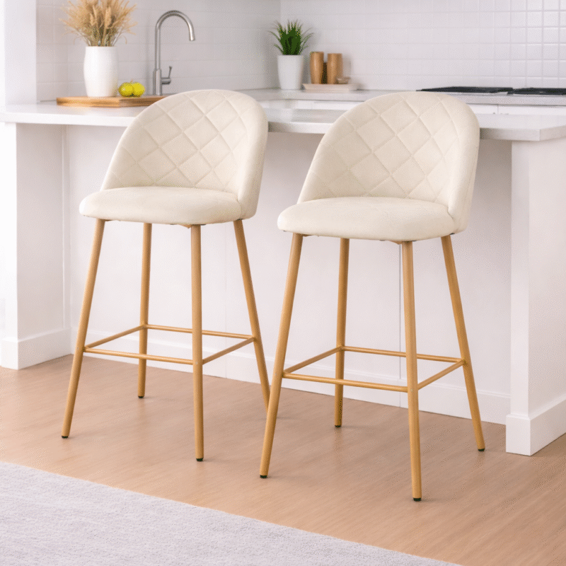 Banqueta beige  pana - 2unid